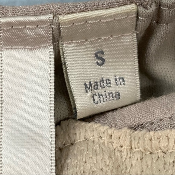 LC Lauren Conrad Maxi Dress Strapless Gauze Embroidery Women’s Size S Taupe Gray - Picture 9 of 16